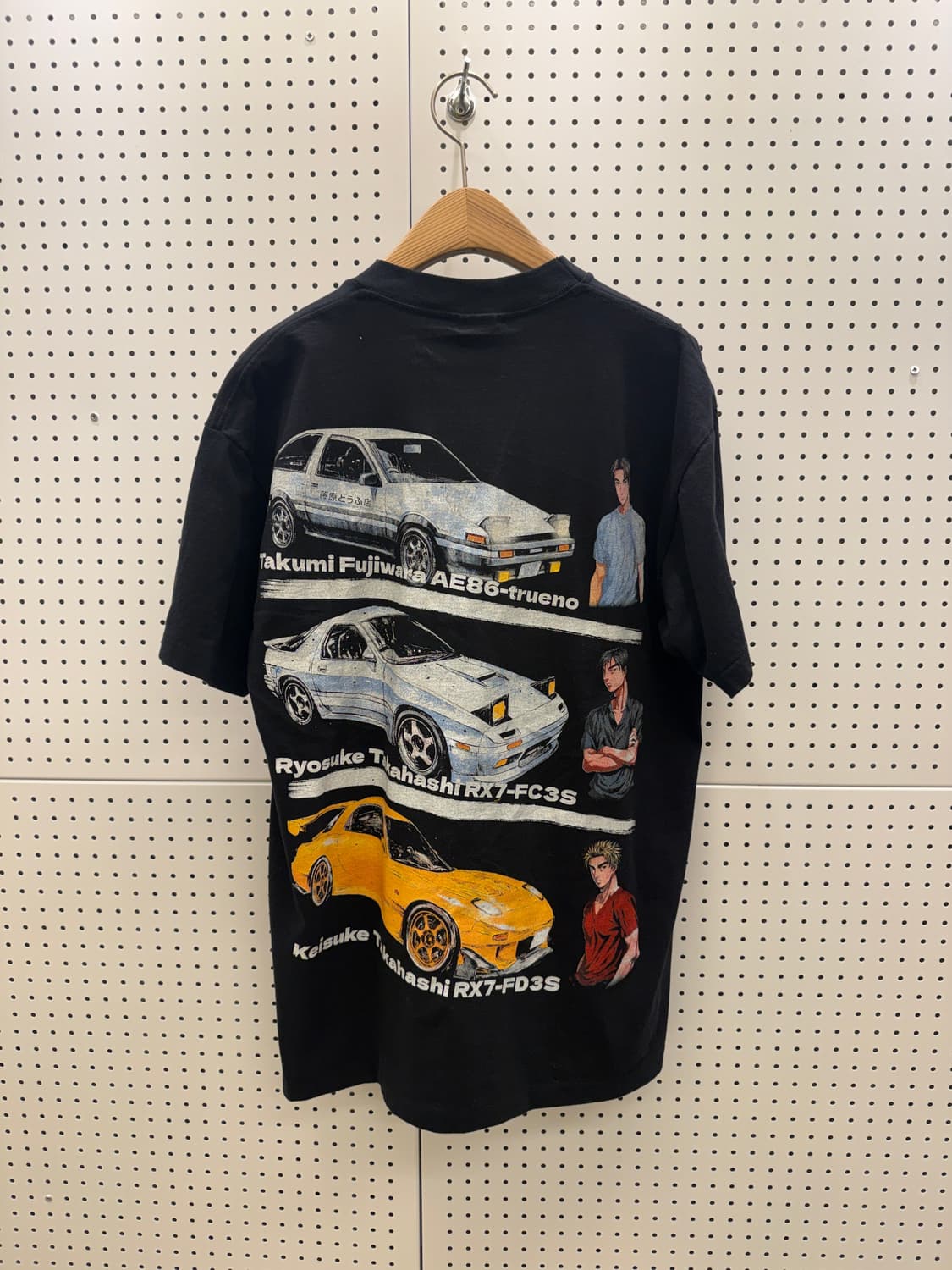 빈티지 이니셜D 프린팅 반팔 티셔츠 U1281 상품이미지3