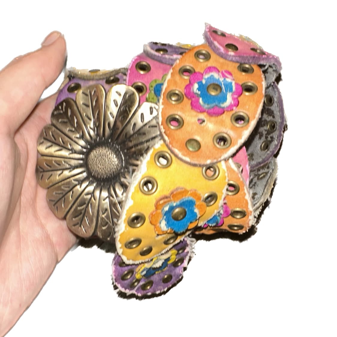 빈티지플라워가죽벨트 상품이미지3