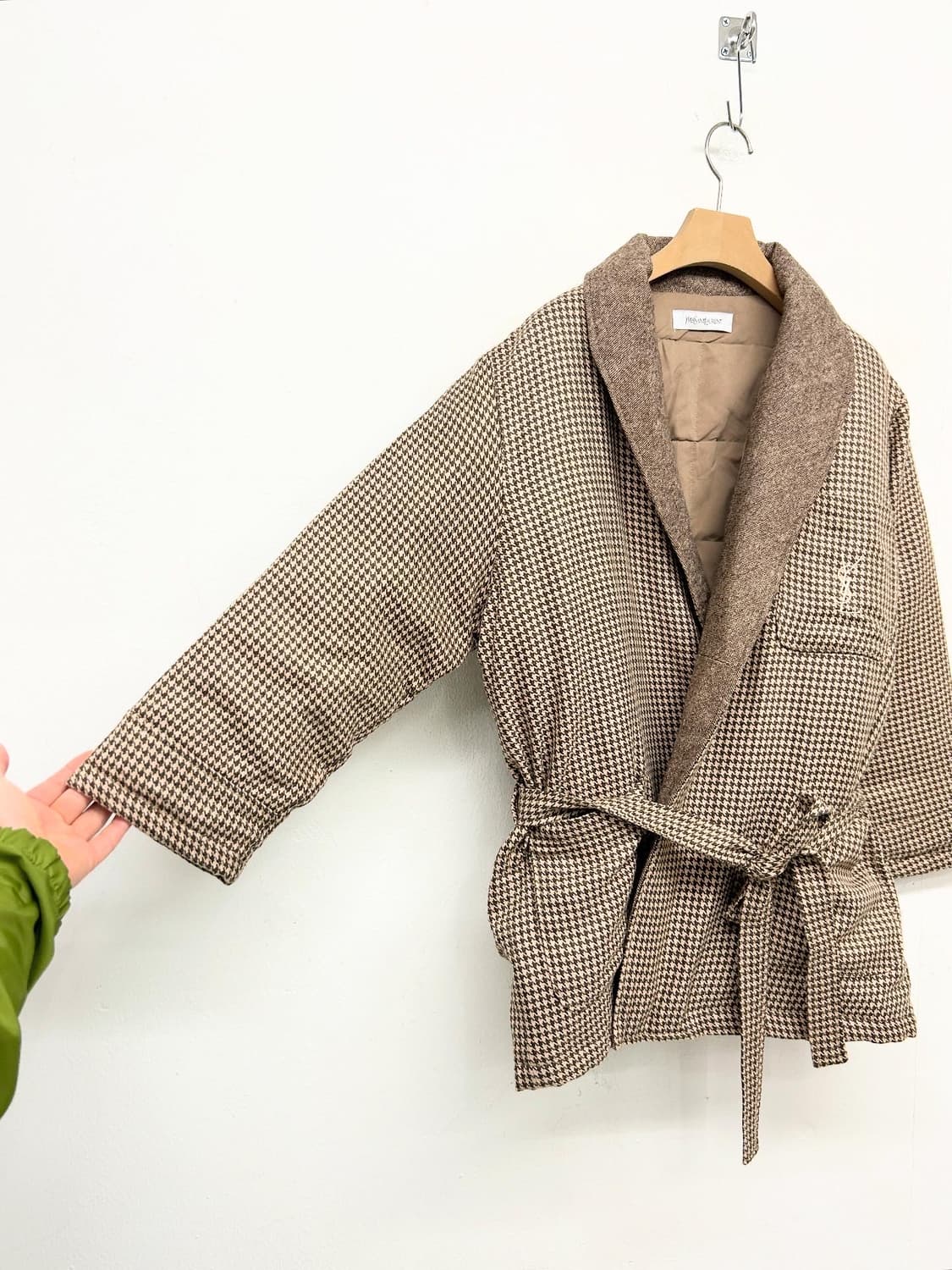 빈티지 입생로랑 하운드투스 울 퀼팅 홈 로브 상품이미지2