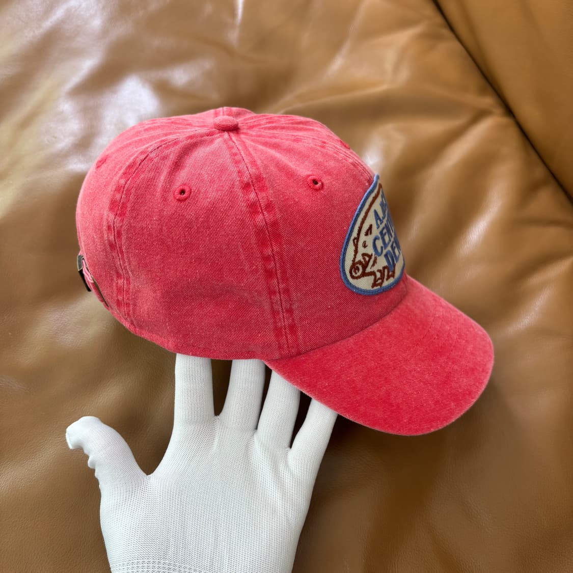 Kapital 캐피탈 오사카 한정 6패널 볼캡 모자 워시드 레드 상품이미지3