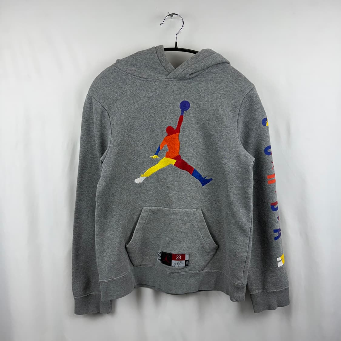 (L) 나이키 키즈/우먼스 조던 DNA 후드 티 그레이 상품이미지2