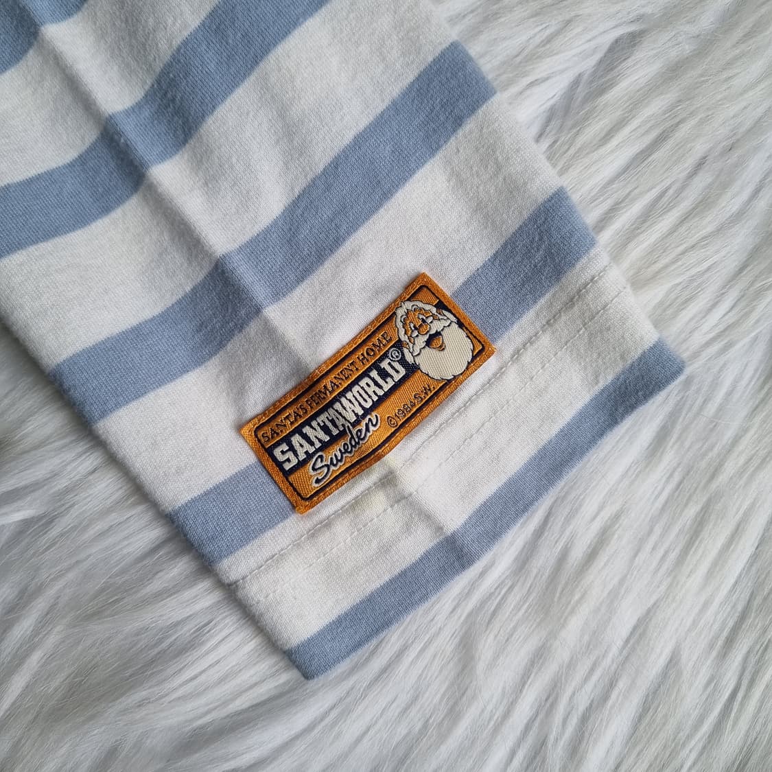Santaworld 스트라이프 프린트 티셔츠 1975 상품이미지6