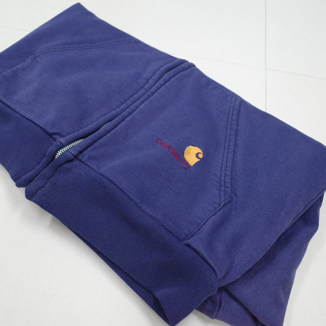 80s 칼하트 써멀 와플 후드 집업M  상품이미지10