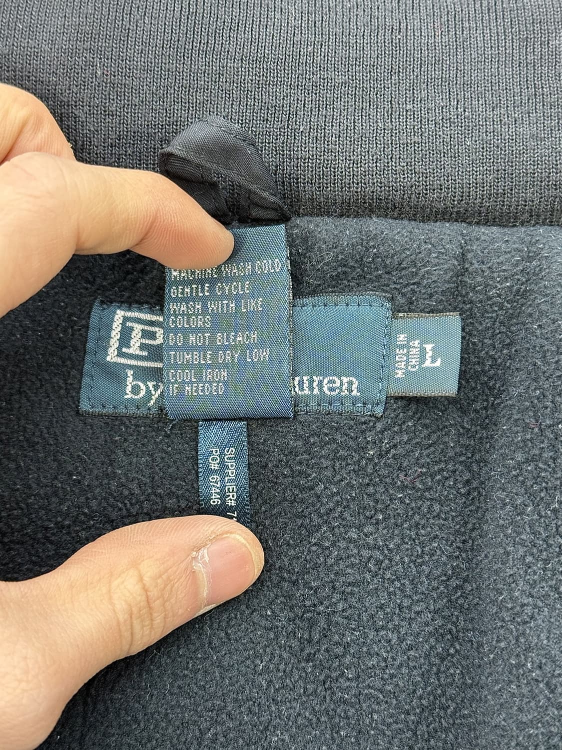 폴로 랄프로렌 네이비 레드포니 히든 후디 폴리쉘 봄버 자켓 상품이미지8