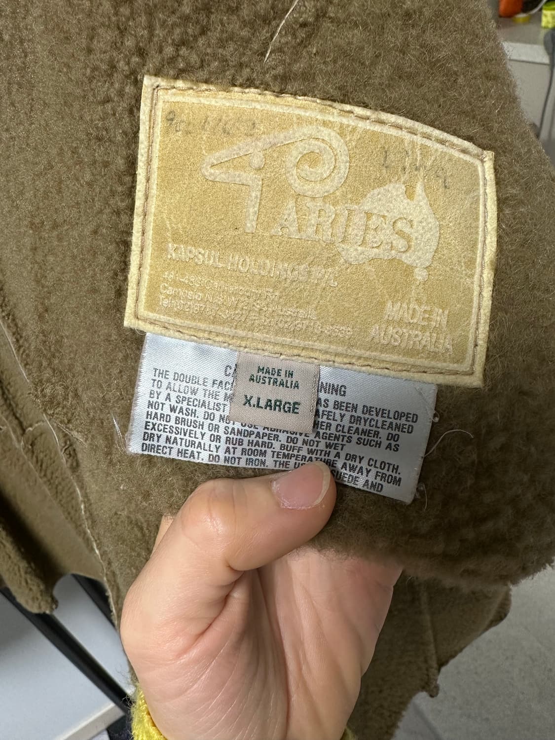 ARIES 폭스털 포인트  양털 토스카나  자켓 - 66사이즈 적당 상품이미지7