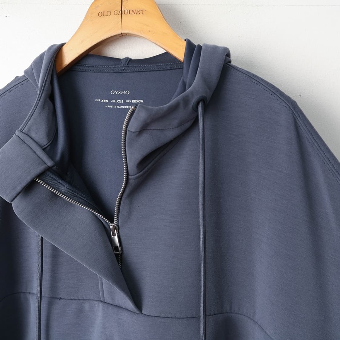 55/오이쇼 소프트 모달 반집업 후드티 상품이미지7