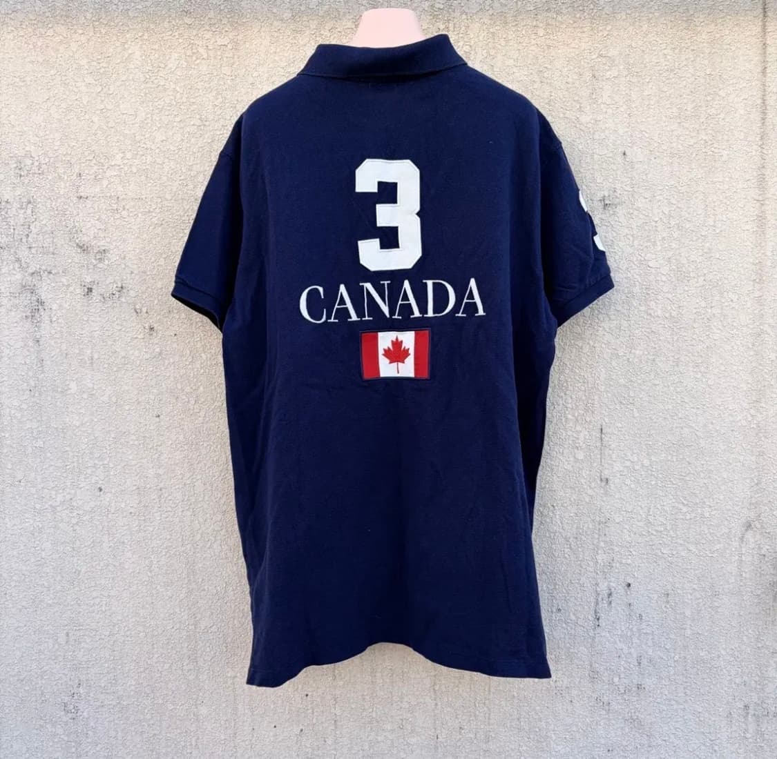 (급처)폴로 랄프로렌 캐나다 X 화이트 빅포니 PK카라 반팔 티셔츠 상품이미지2