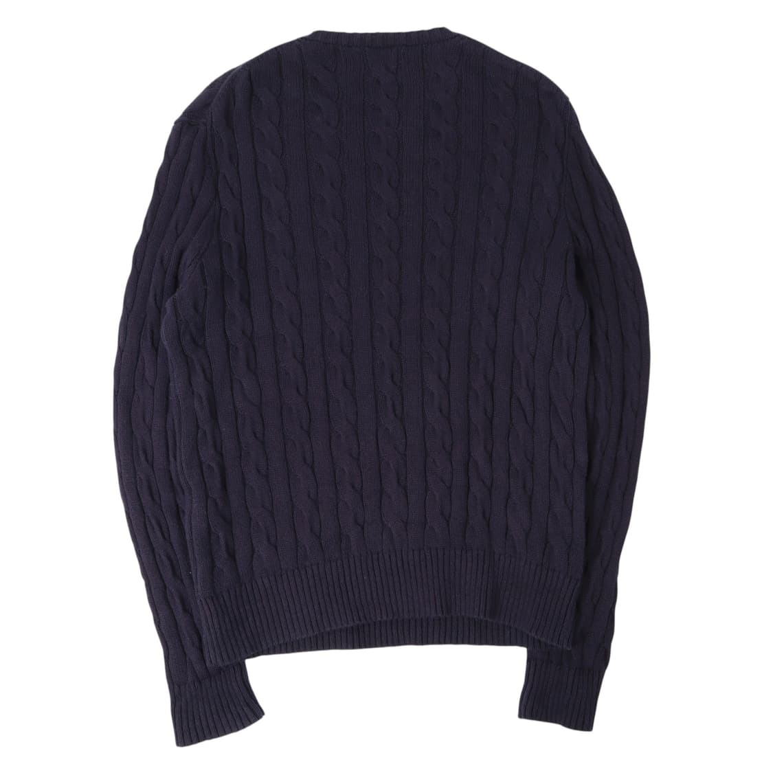 폴로 랄프로렌 네이비 레드 포니 코튼 케이블 니트 상품이미지5