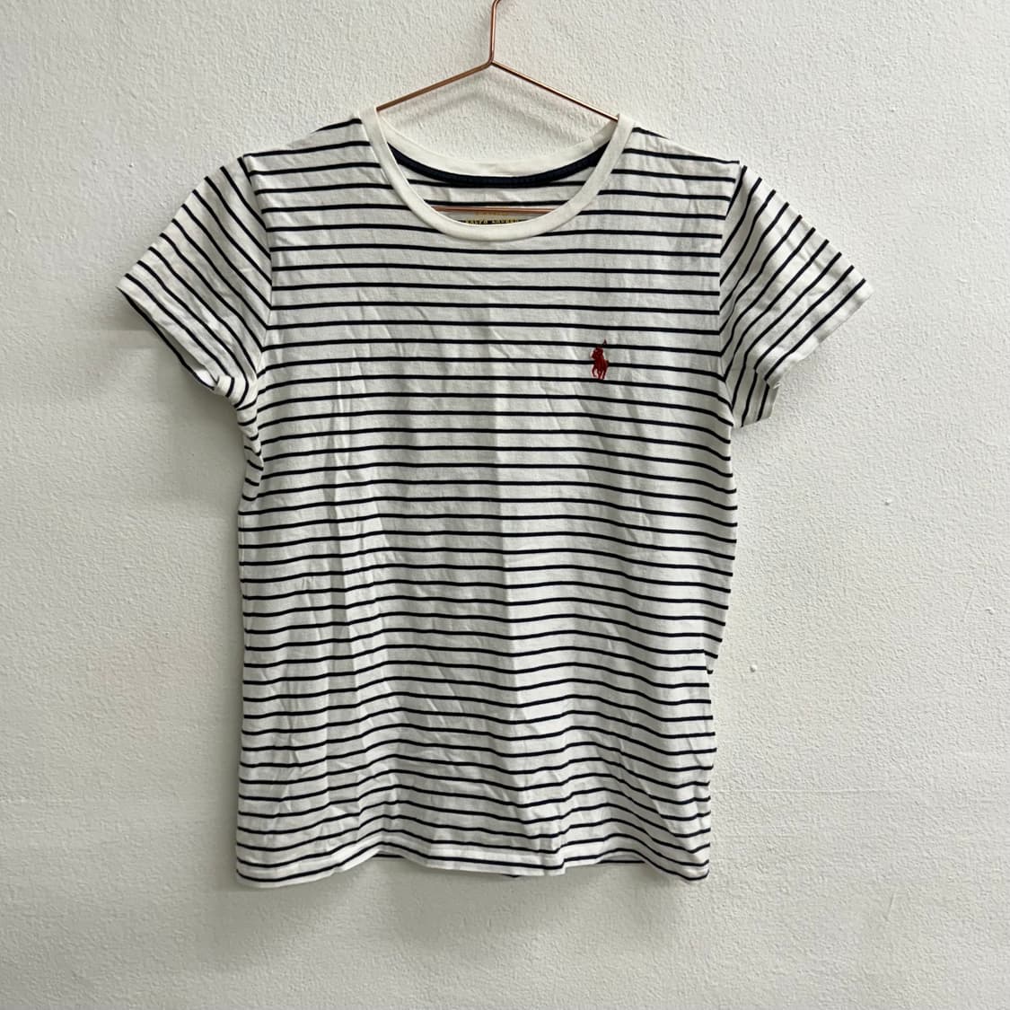 폴로 랄프로렌 포니 스트라이프 반팔 티셔츠 (XS) 상품이미지1