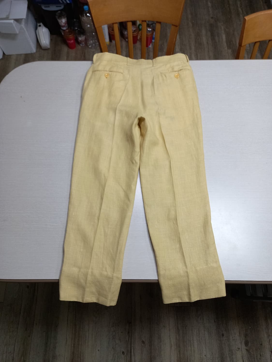 32 KENZO Jap 린넨60% 슬렉스 연겨자 32-427 상품이미지2
