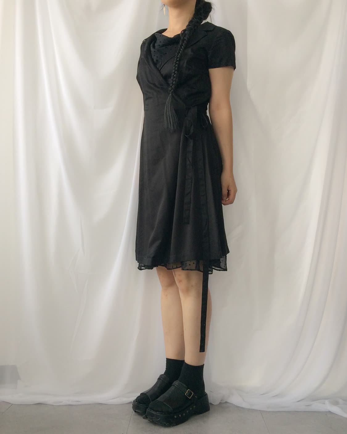 wrap shirt onepiece 상품이미지1
