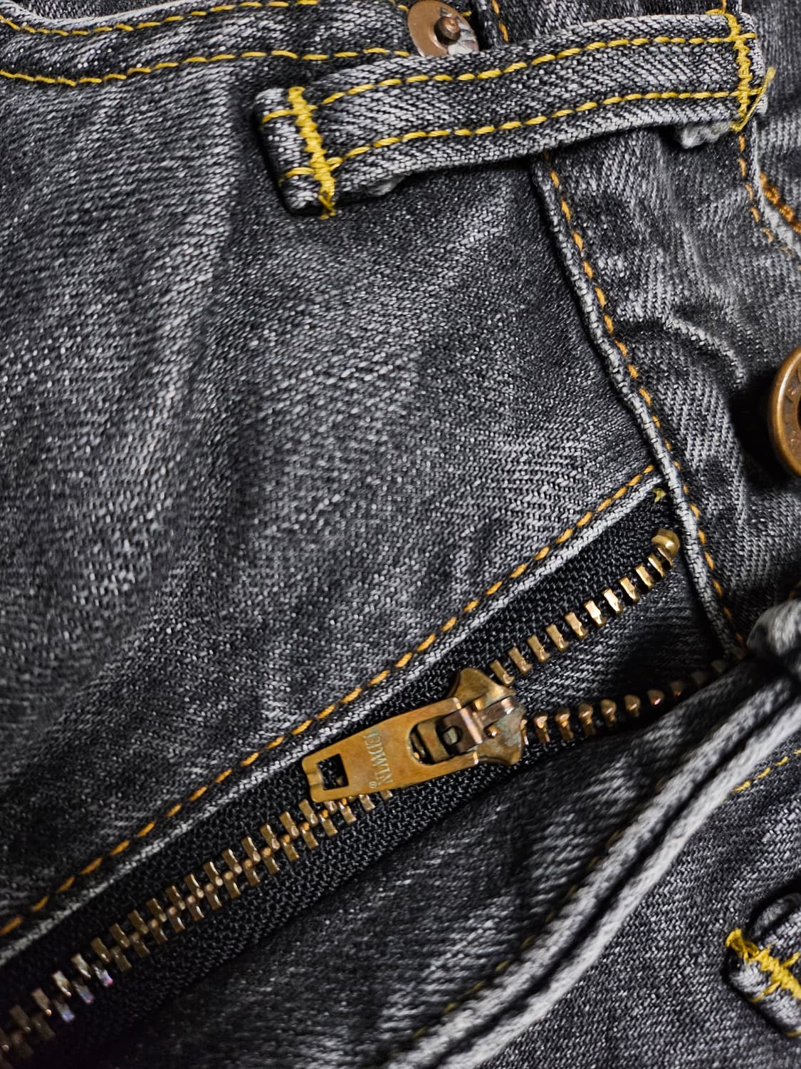 에드윈 505z 일본판 셀비지 블랙 데님 상품이미지6