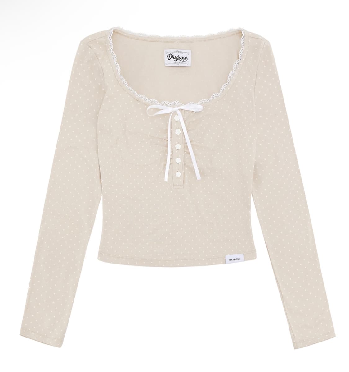 드라이로즈 BELLA DOT TOP (BEI) 상품이미지1