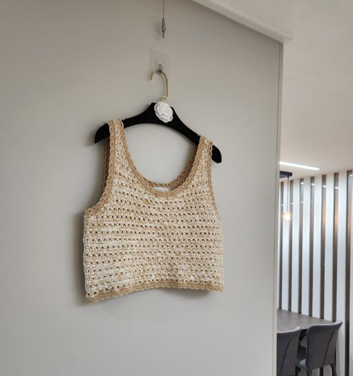 (새상품 )코치 네트 니트 크롭 탑 L사이즈 상품이미지6