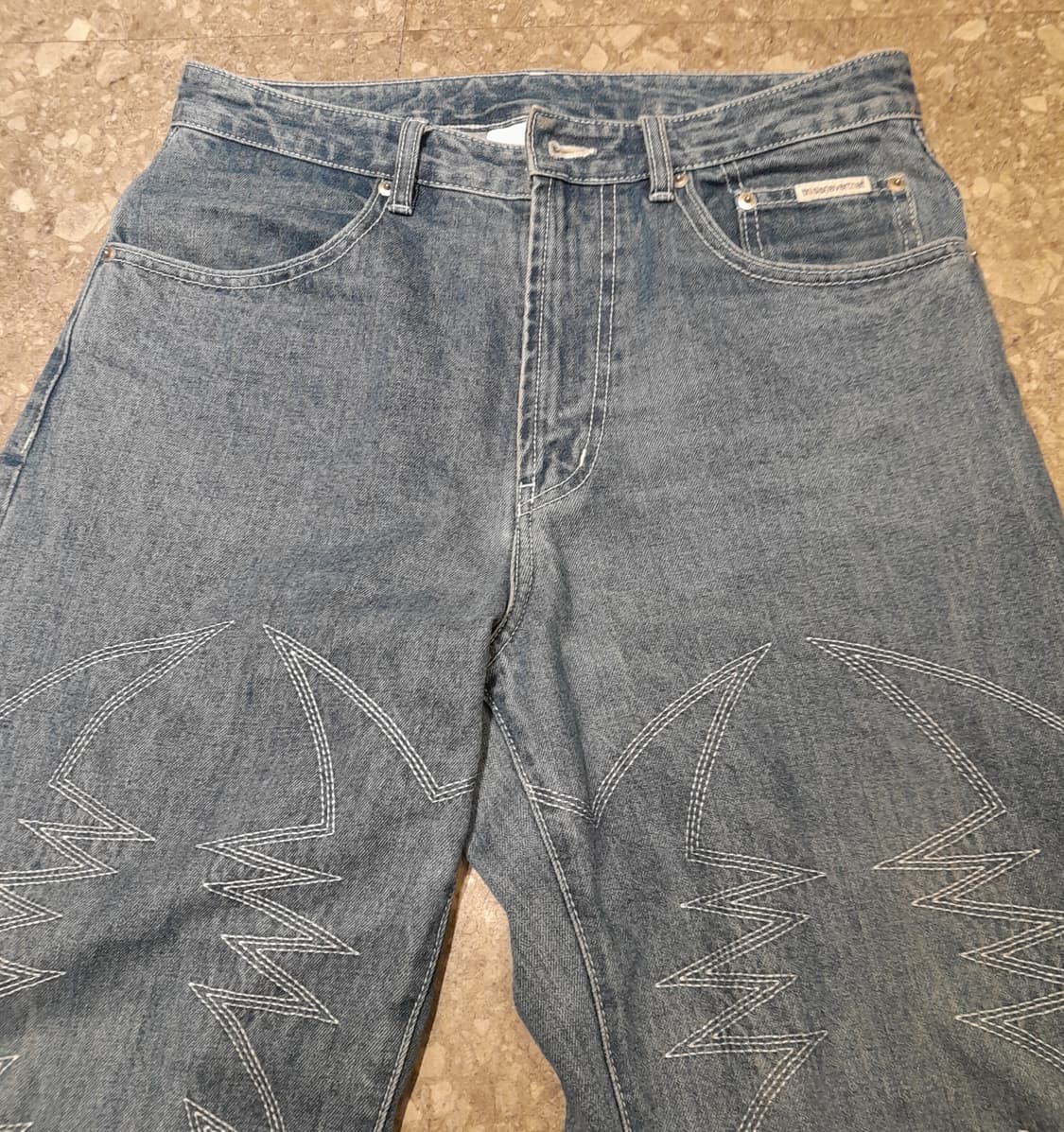 💥디스이즈네버댓 데님 스티치 팬츠 (M)
 상품이미지5
