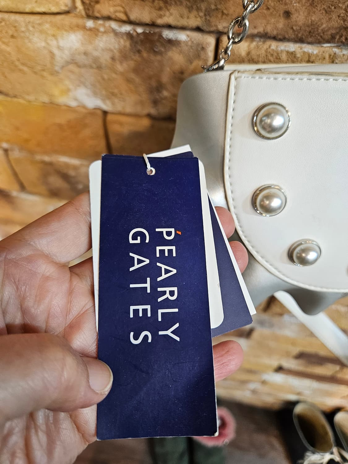 새상품)PEARLY GATES 체인 크로스백 상품이미지4