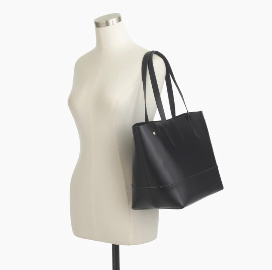 제이크루 뉴 업타운 레더 가죽 토트백 블랙 상품이미지8