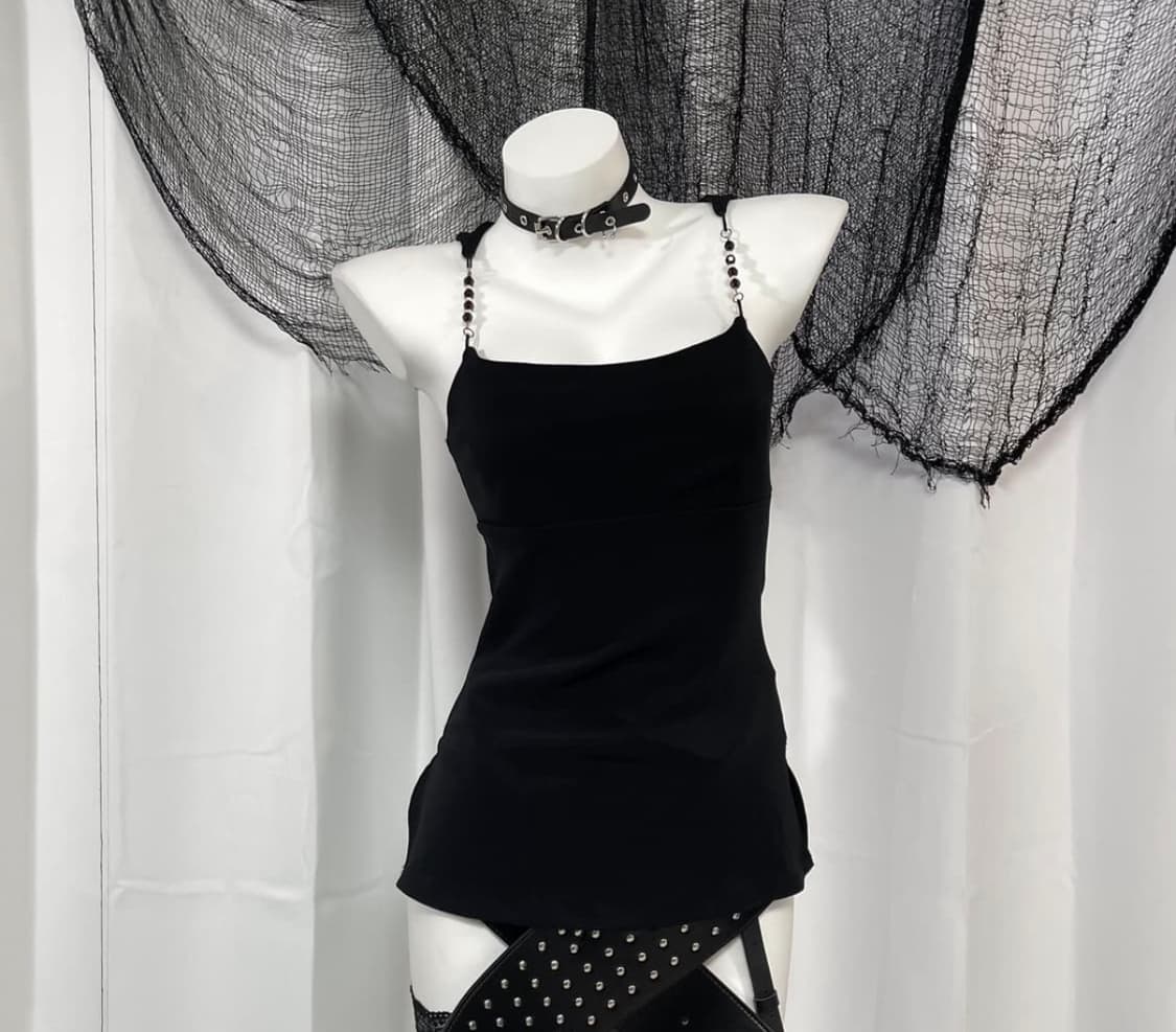 블랙 나시 슬리브리스 상품이미지1