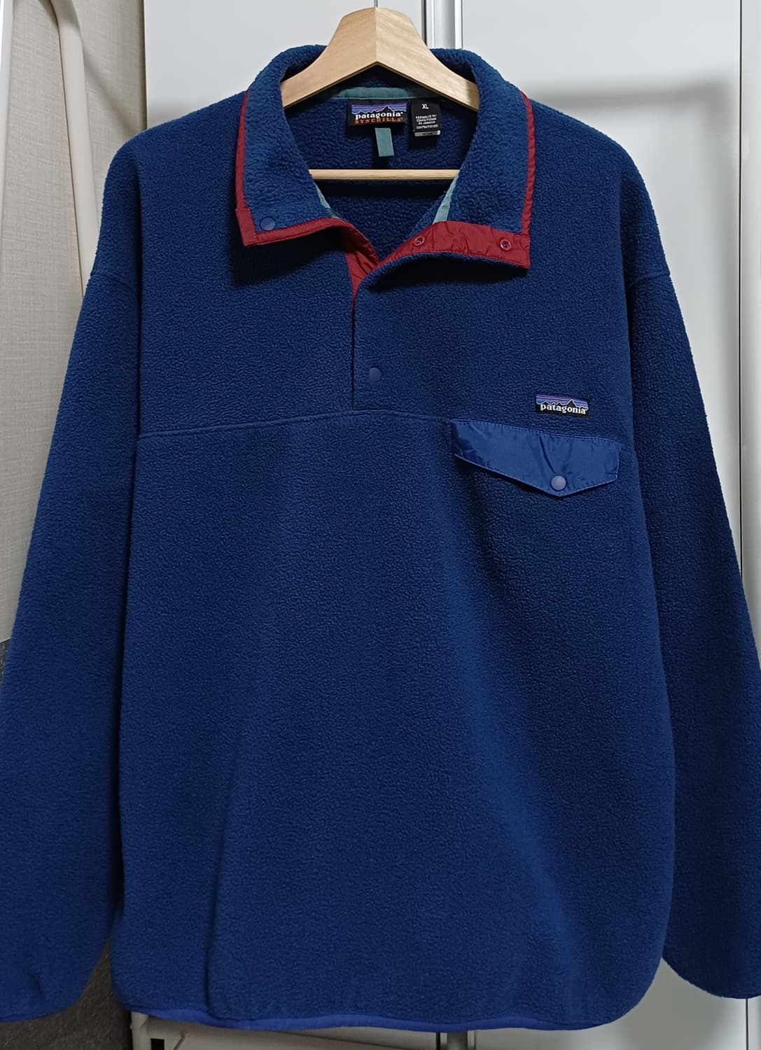 🇯🇲 파타고니아 신칠라 스냅티 - 딥 블루 / 버건디 상품이미지1