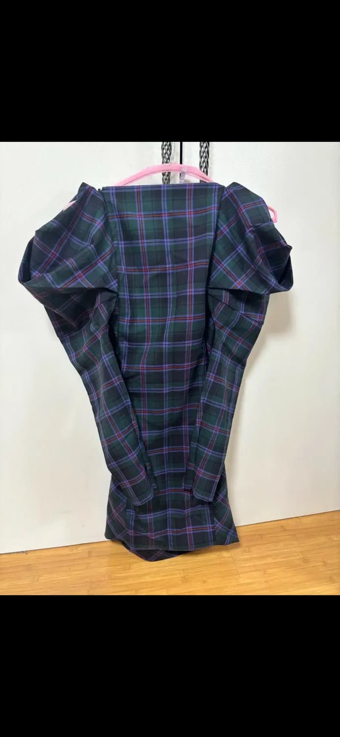 비비안웨스트우드 뉴버지니아 체크 퍼프 미니원피스 상품이미지7