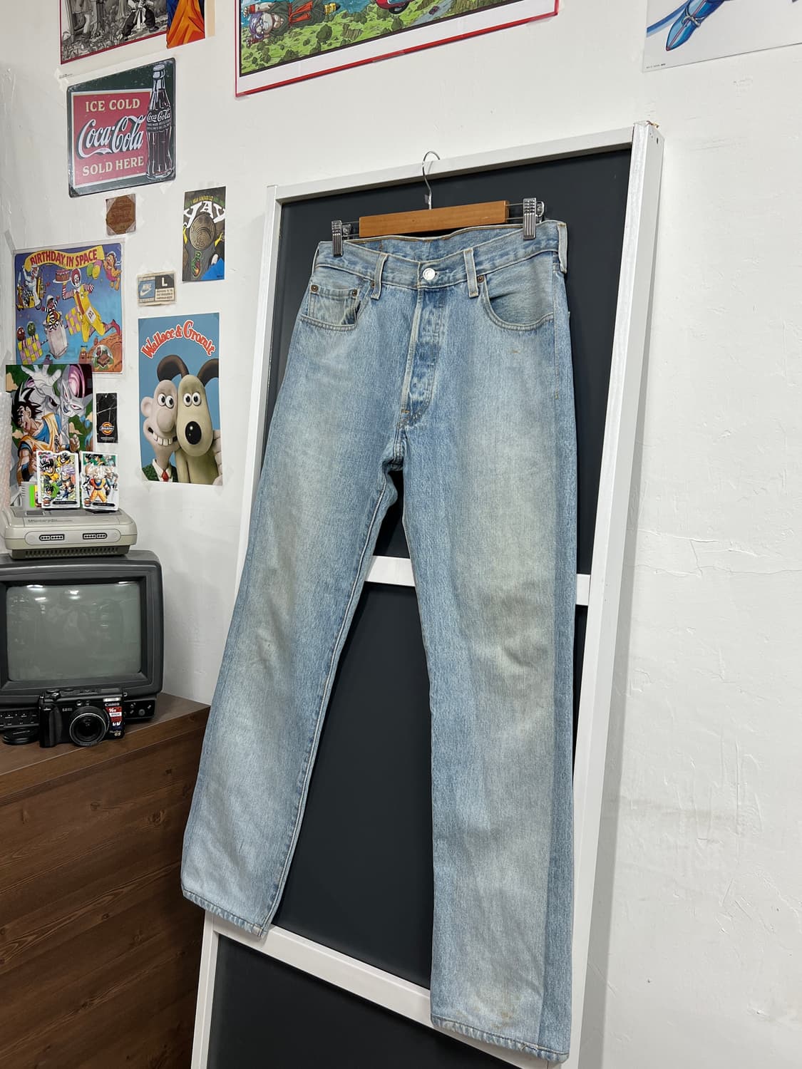 00s Levis 리바이스 501 버튼 플라이 스트레이트 데님 팬츠 상품이미지8