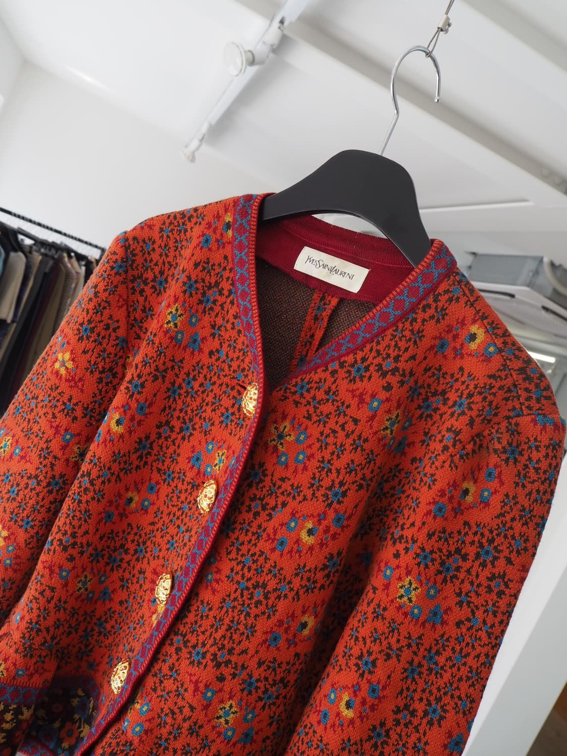 YVES SAIN LAURENT floral cardigan  상품이미지2