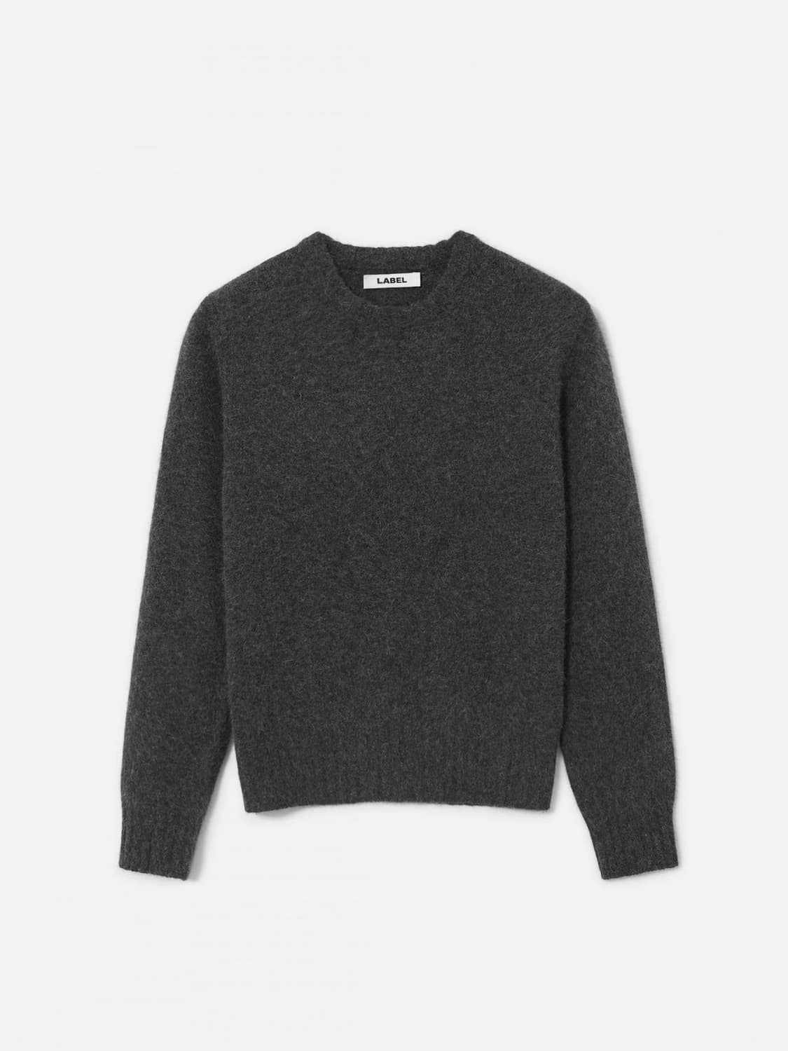 라벨아카이브 라쿤 원사 차콜 니트 상품이미지1