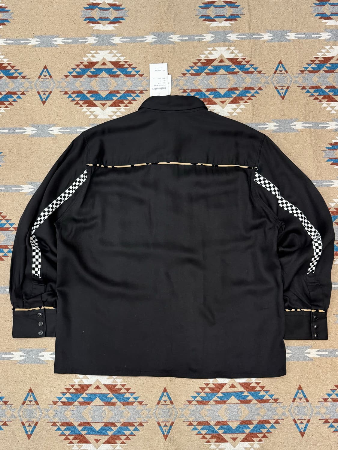 [L] 와코마리아 웨스턴 셔츠 롱 슬리브 블랙 상품이미지5