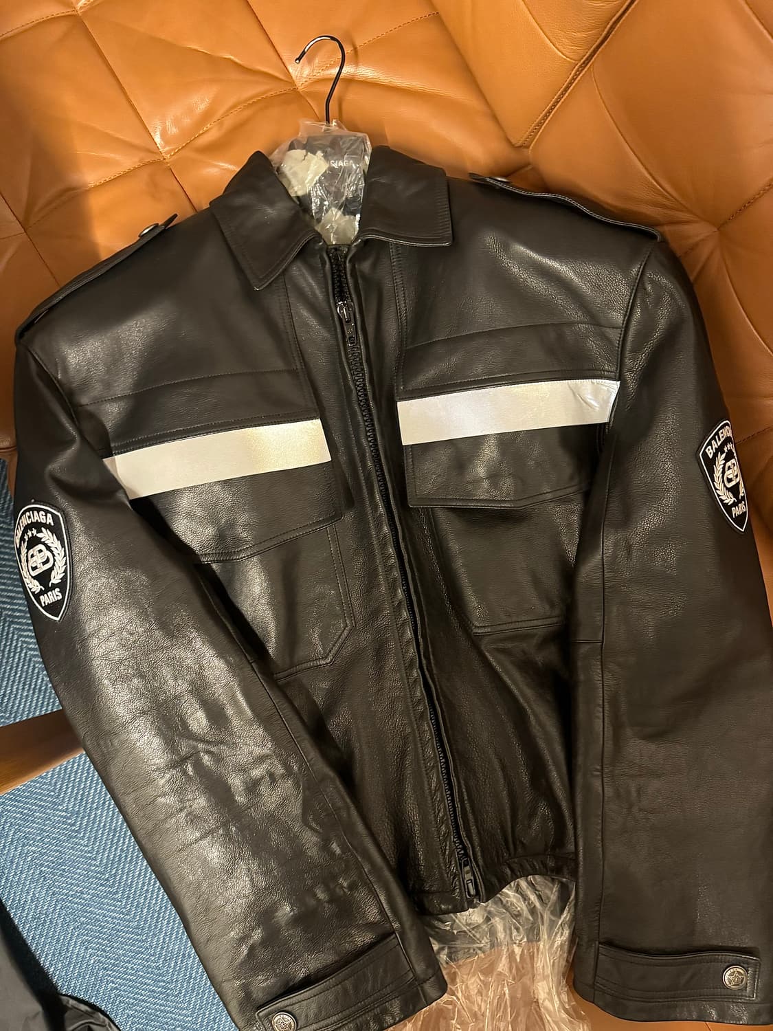 발렌시아가 유니폼 레더자켓 2 상품이미지4