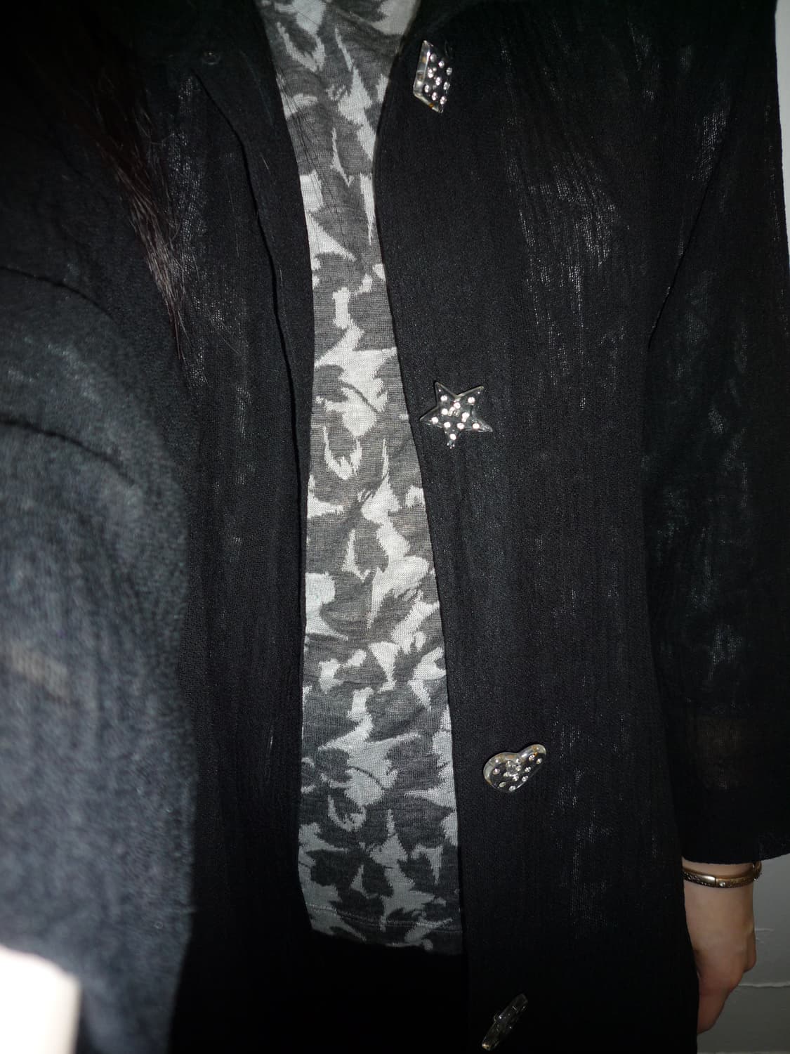Shape button black jacket 상품이미지3