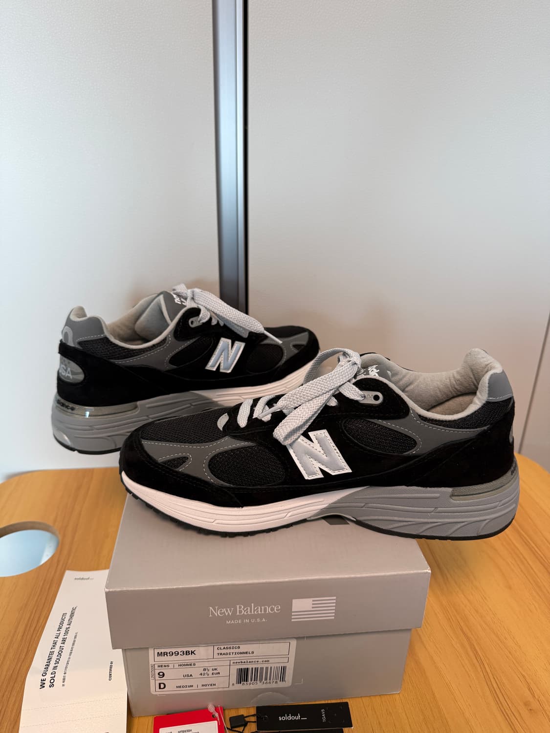 뉴발란스 993 블랙 270 (뉴코탭, 시착만 새상품) 상품이미지7
