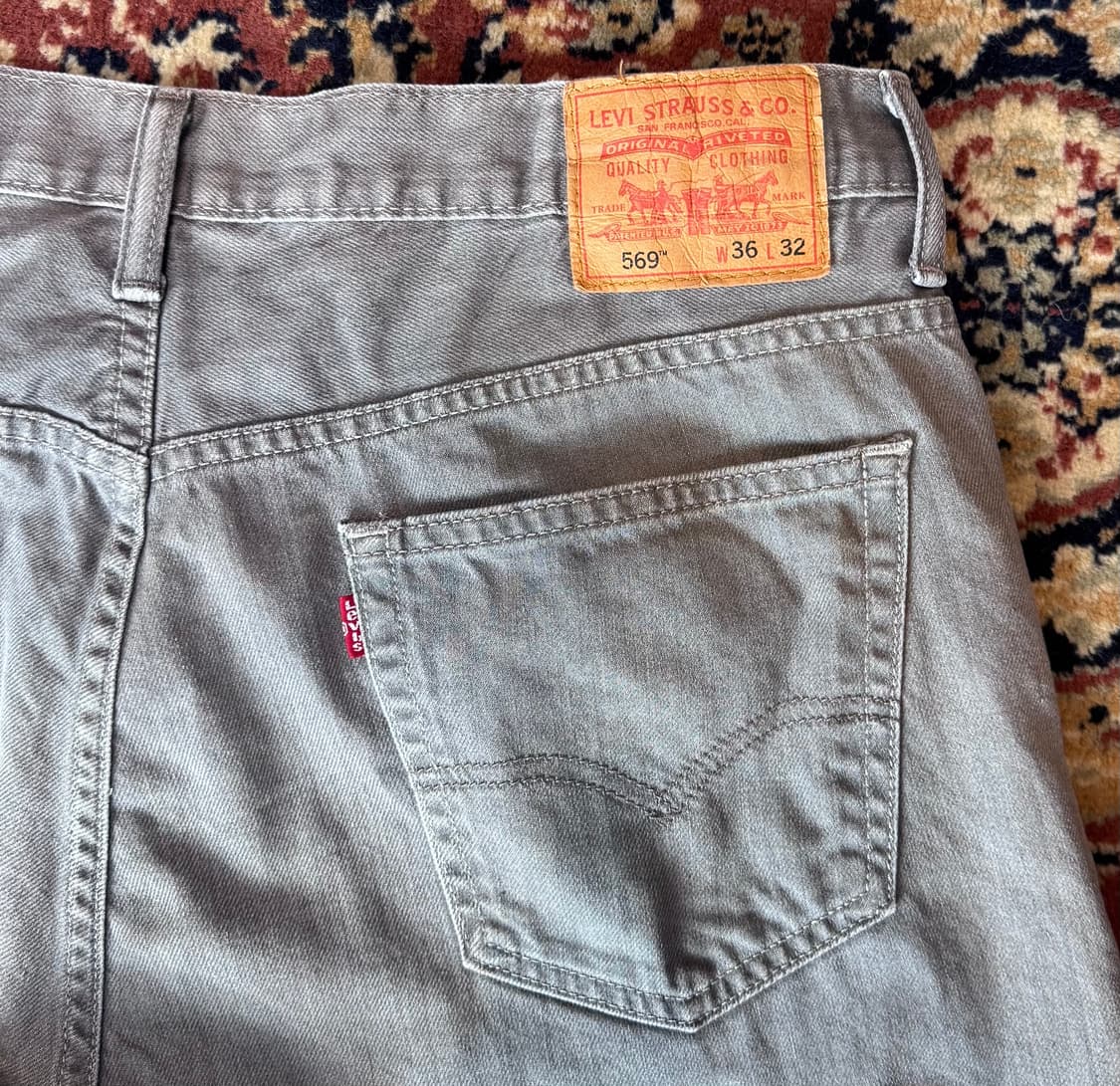 빈티지 리바이스 569 그레이 진 데님 36 (664) 상품이미지3