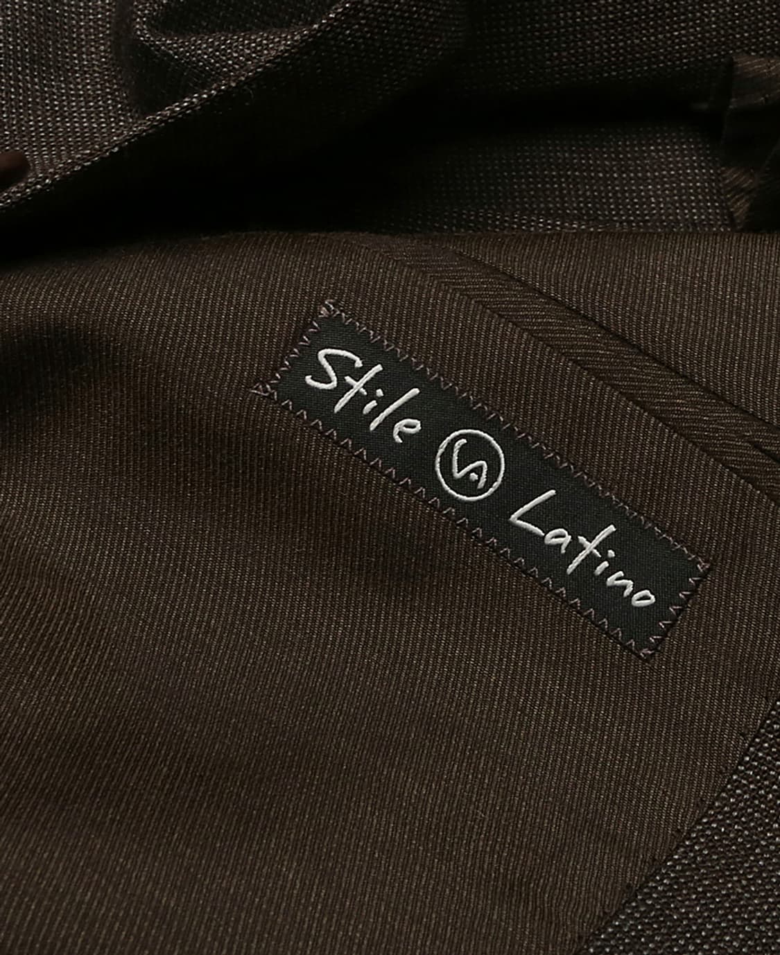 스틸레 라티노 [Stile Latino] 브라운 울 핀 체크 나폴리 수트 상품이미지6