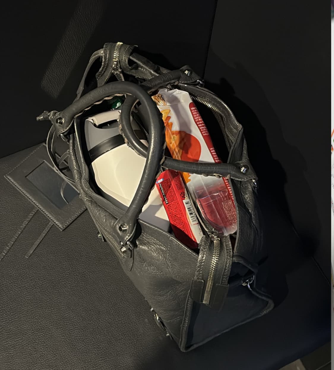 발렌시아가 시티백 모터백 미디움 그레이 상품이미지3