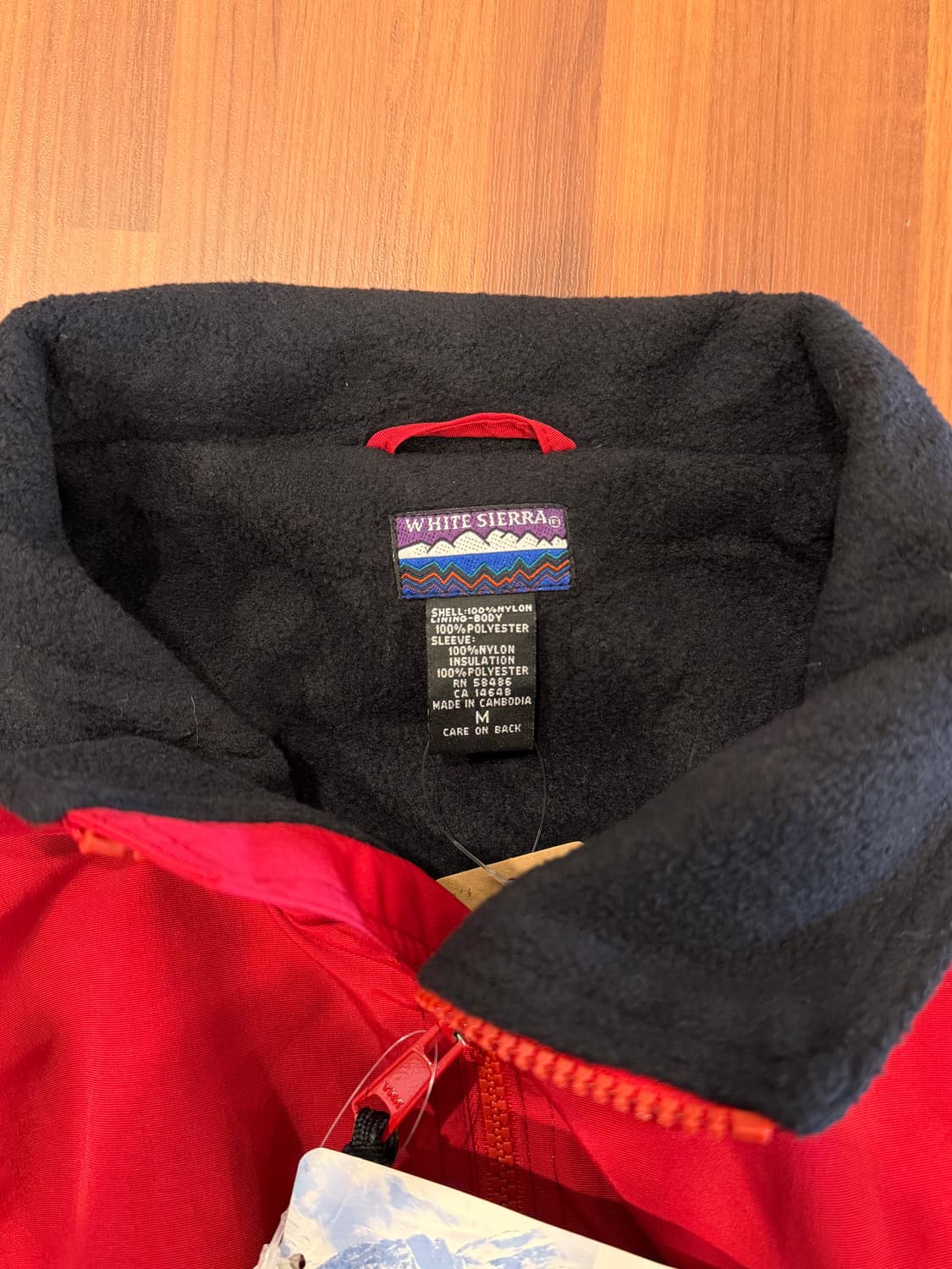 00s White Sierra 화이트시에라 플리스 웜업 나일론 봄버 자켓 상품이미지9