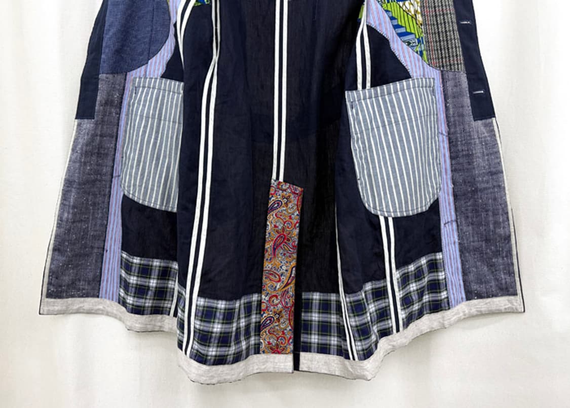 준야와타나베 린넨 패치워크 코트 상품이미지8