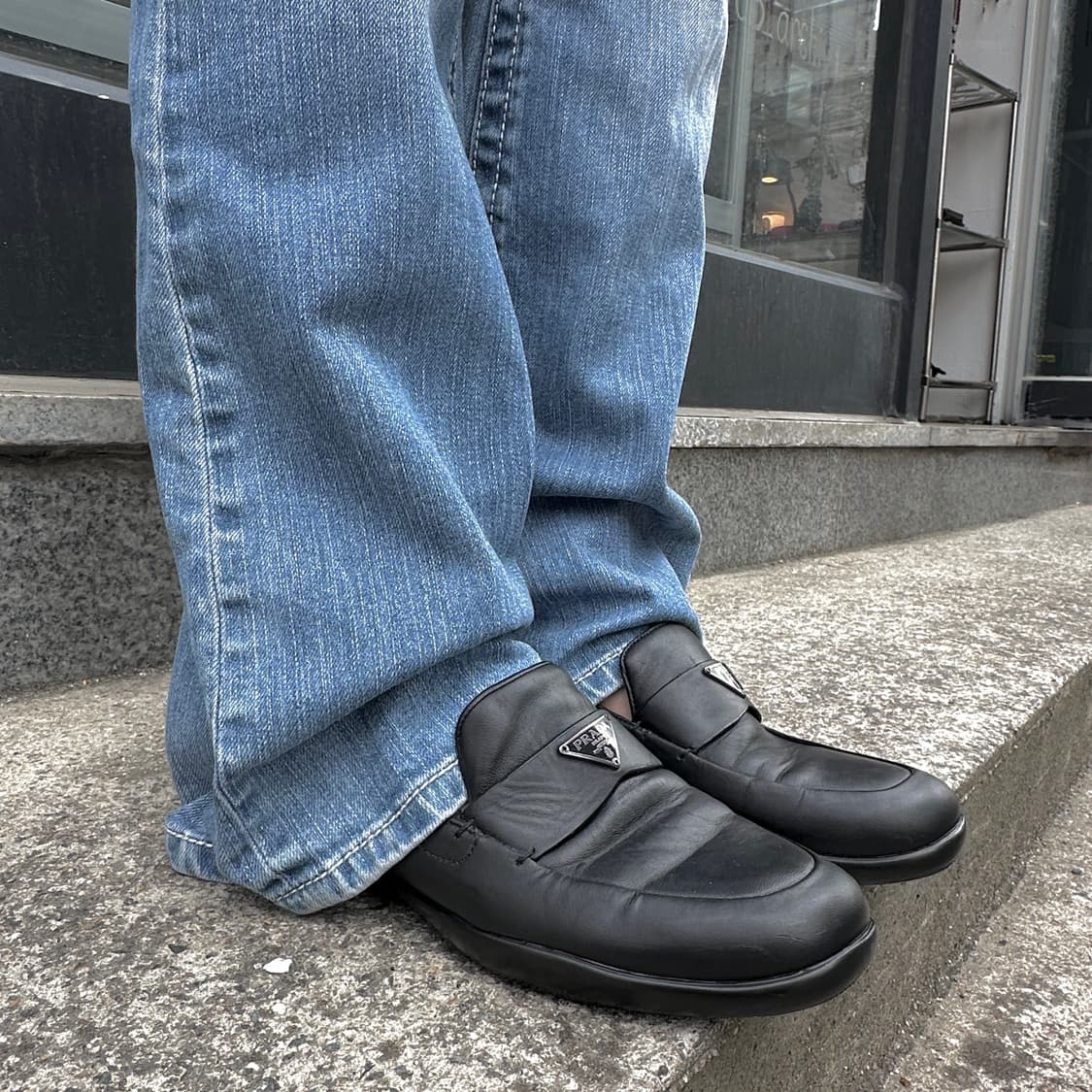 00s 프라다 스포츠 가죽 로퍼 상품이미지1