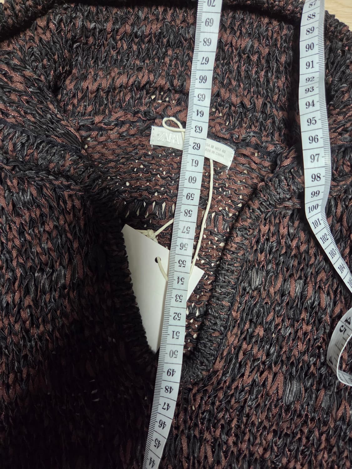 (새상품)자라 반팔 니트 케이블 상품이미지8