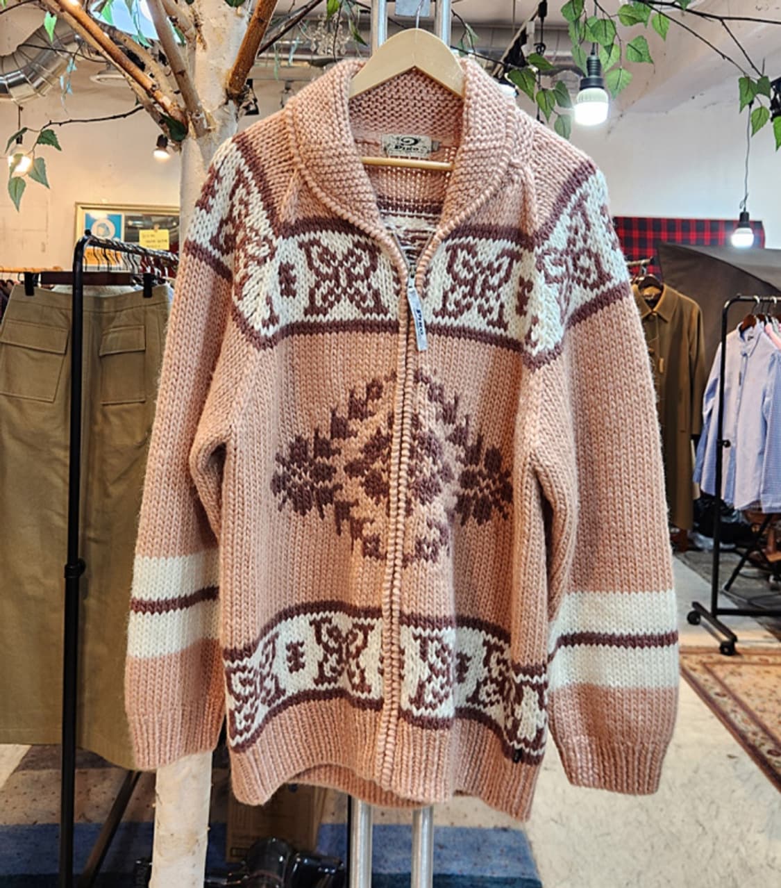 Piko 피코 울 코위찬 빈티지 스웨터 집업 상품이미지1