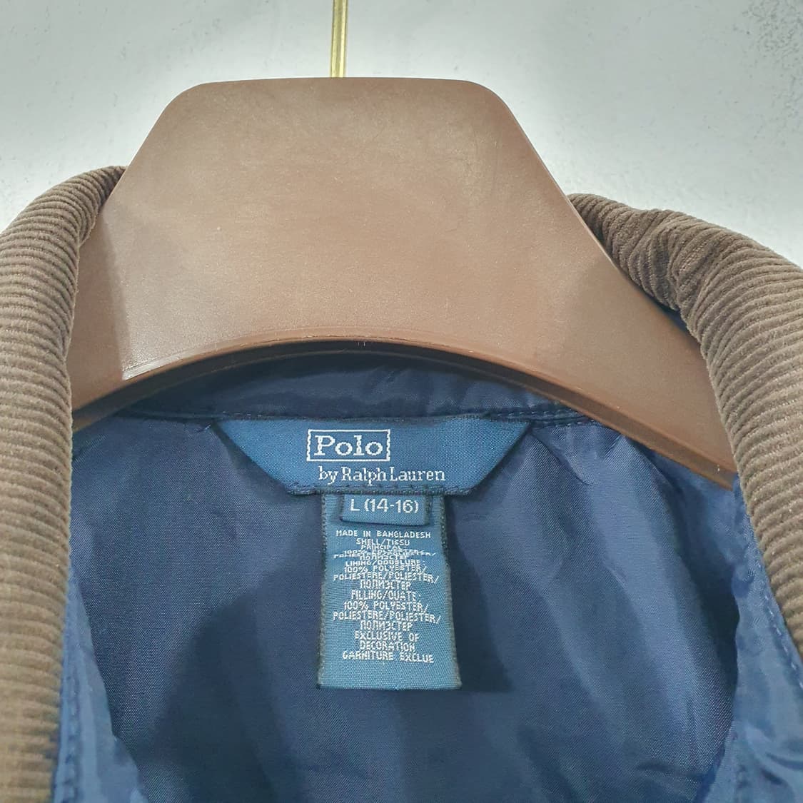 L 폴로랄프로렌 남성 네이비 다이아몬드퀄팅 누빔 자켓 점퍼 상품이미지3