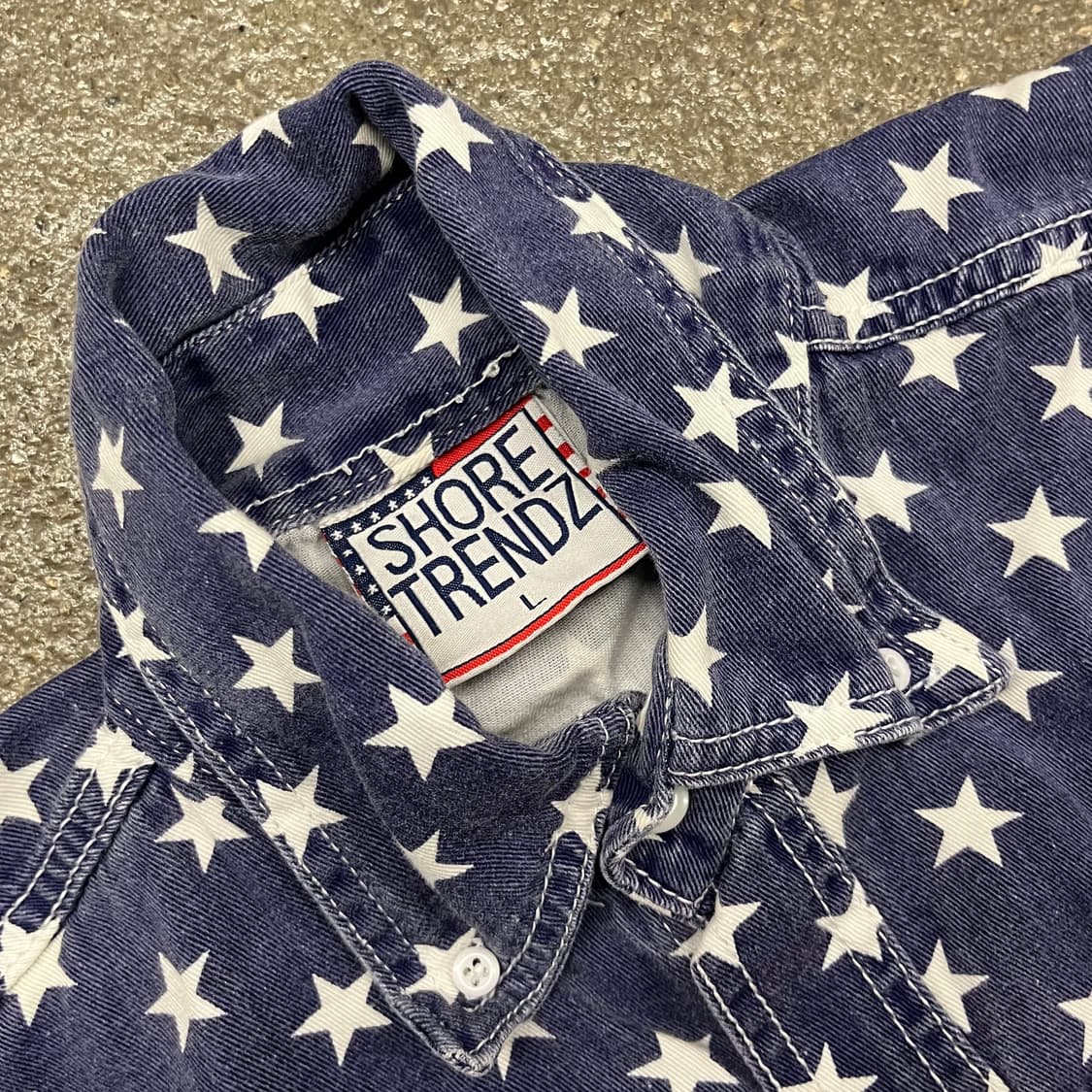 빈티지 성조기 슬리브리스 셔츠 (105) 상품이미지5