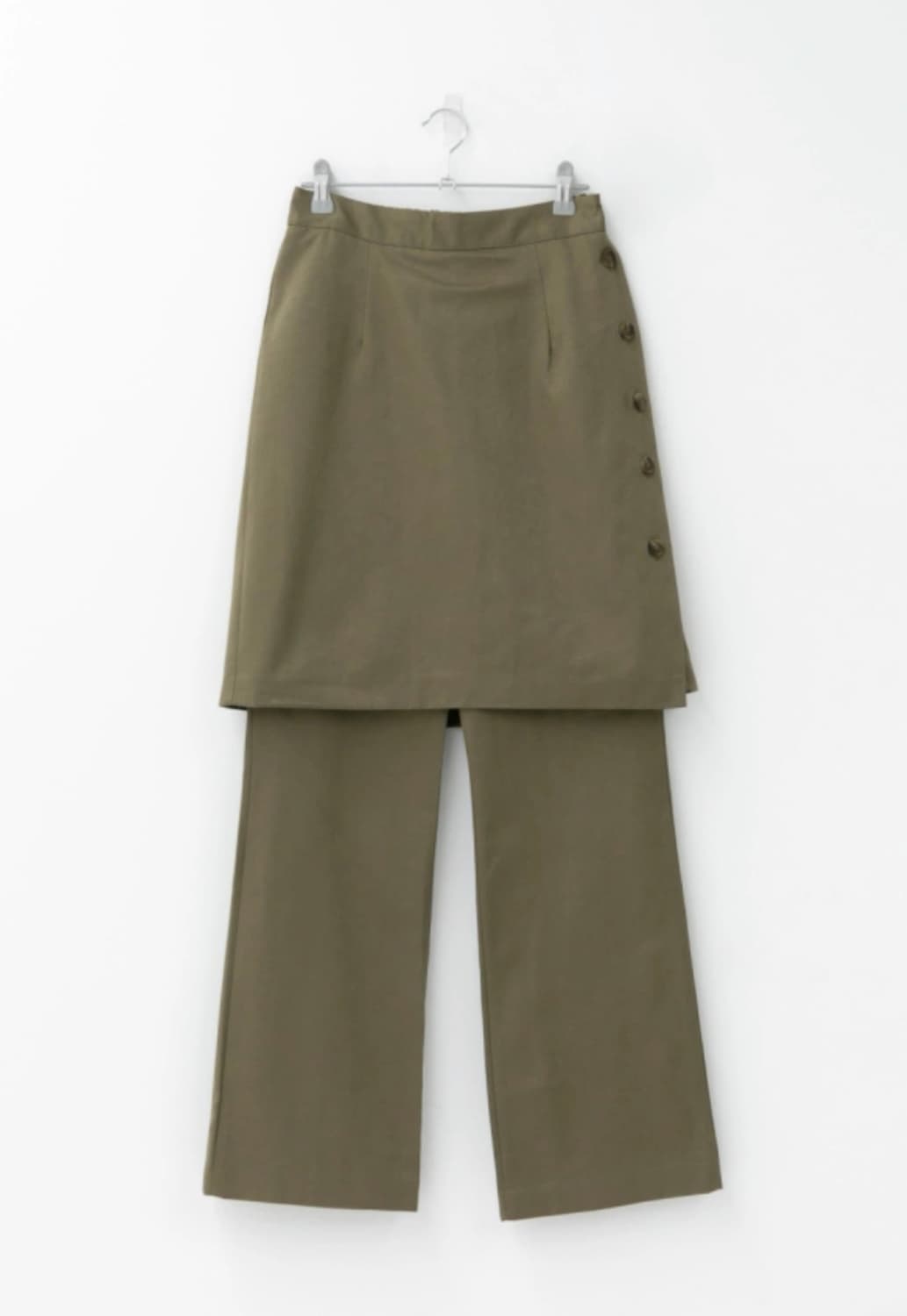 오무수히 button wrap skirt pants 상품이미지1