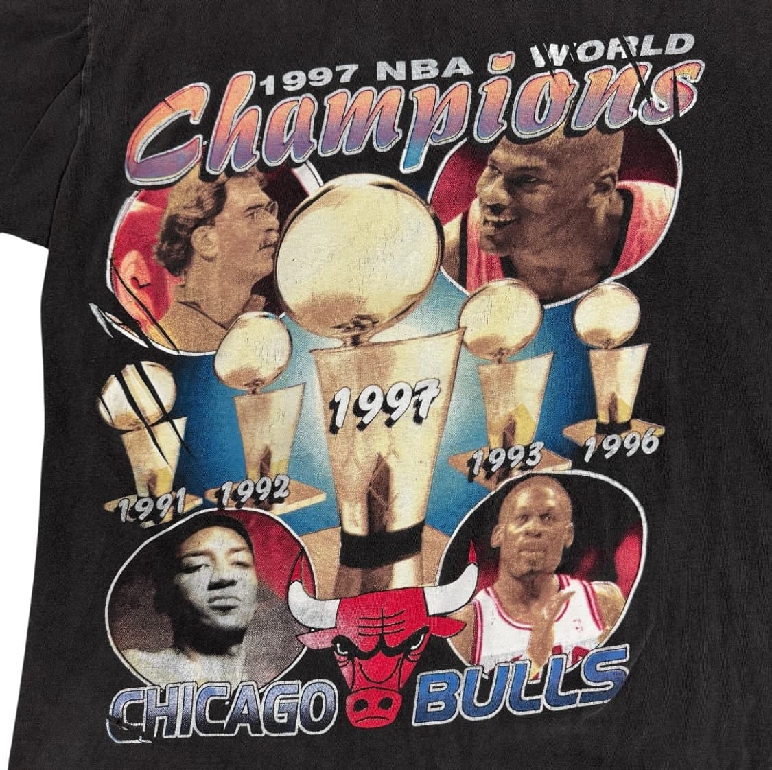 빈티지 90s Chicago Bulls 시카고불스 랩티셔츠 상품이미지4