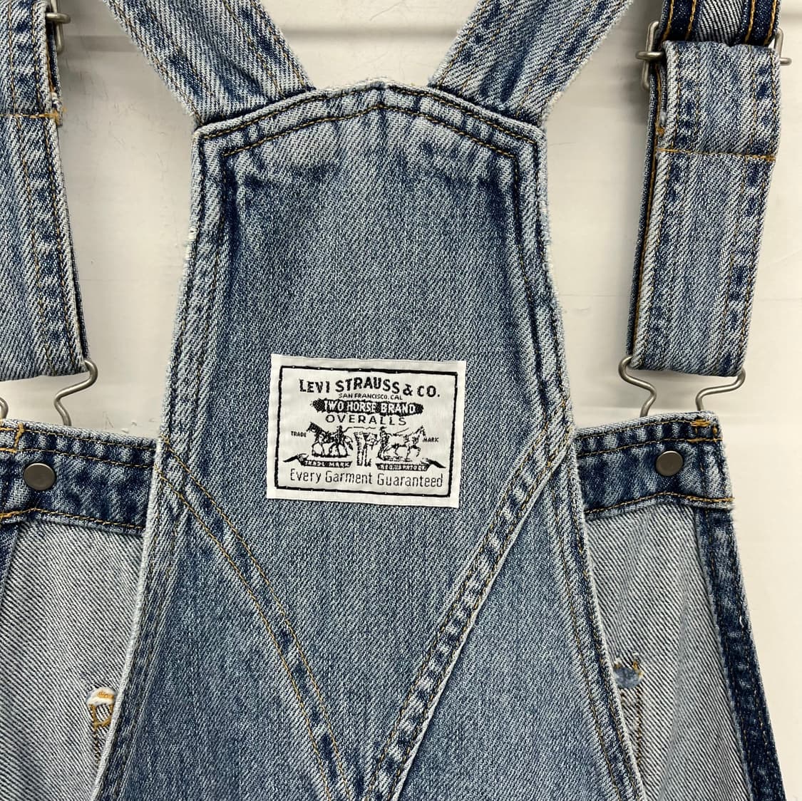 리바이스 데님 멜빵 미니 원피스 상품이미지5