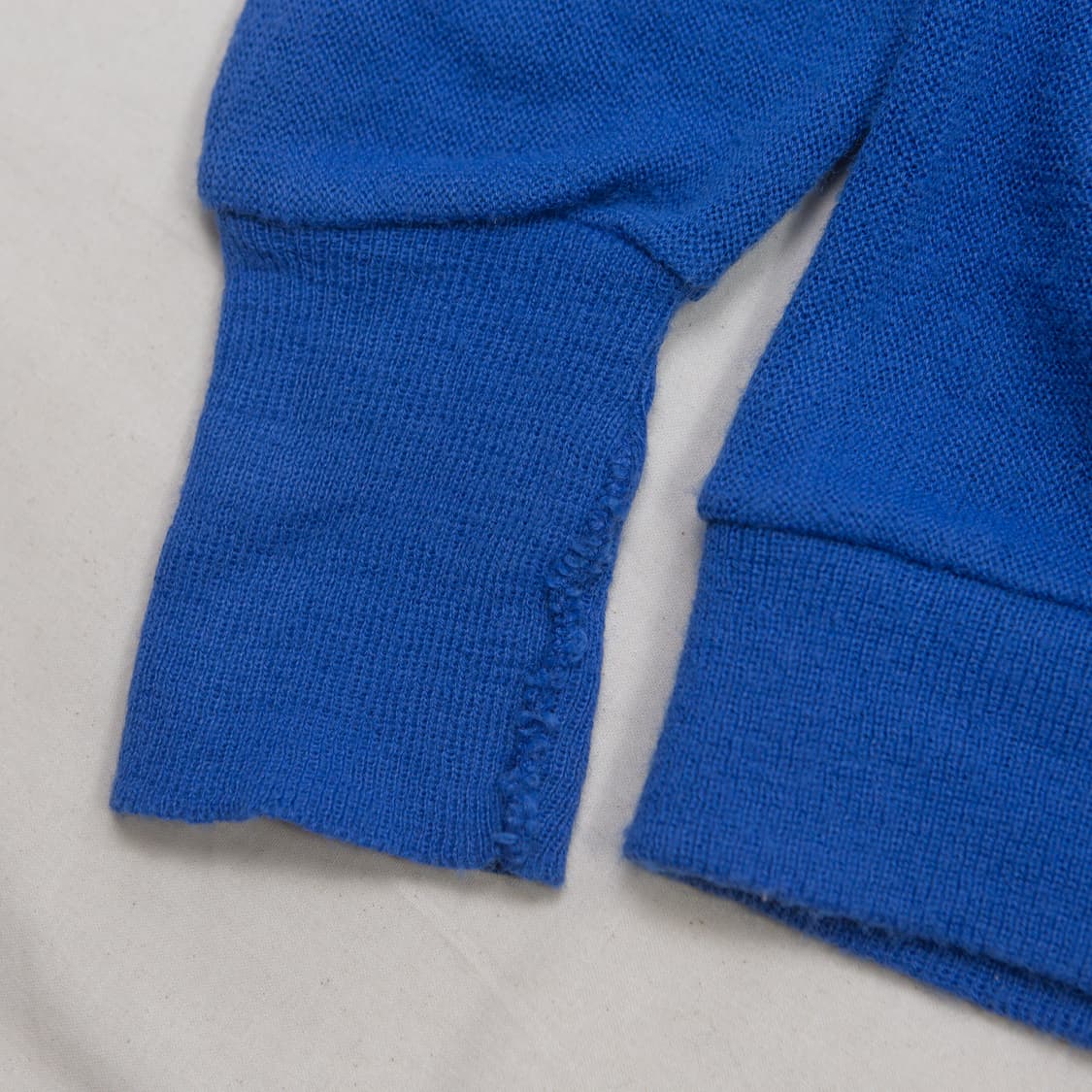 80s IZOD 라코스테 올른 아크릴 가디건 블루 상품이미지6