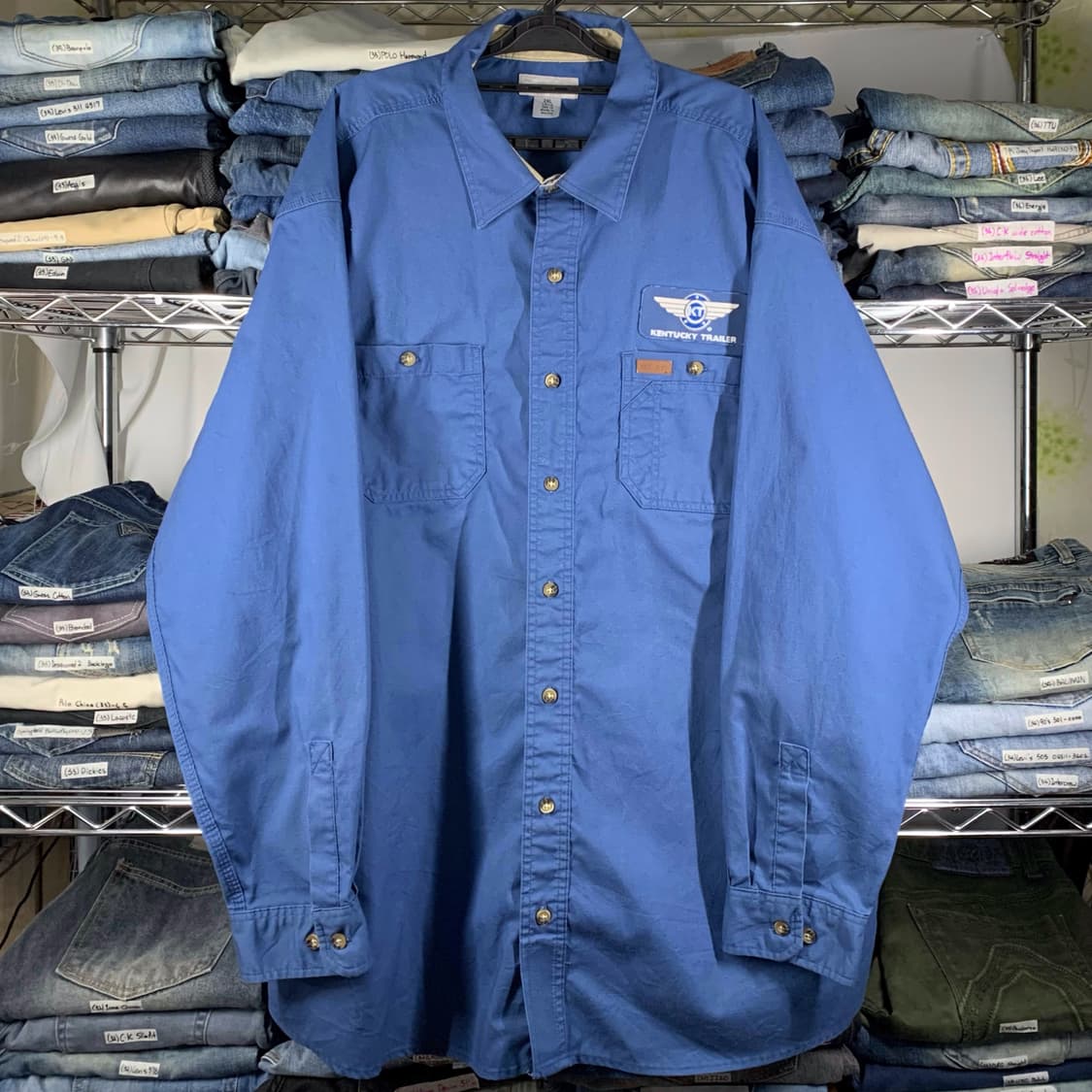 [2XL] 칼하트 워크셔츠 블루 상품이미지2