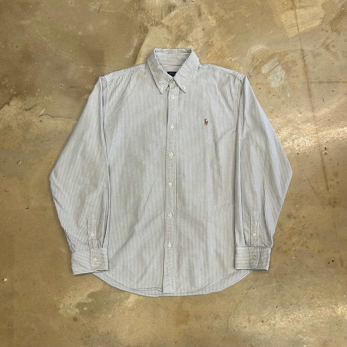 L 폴로랄프로렌 클래식핏 스트라이프 셔츠 상품이미지2