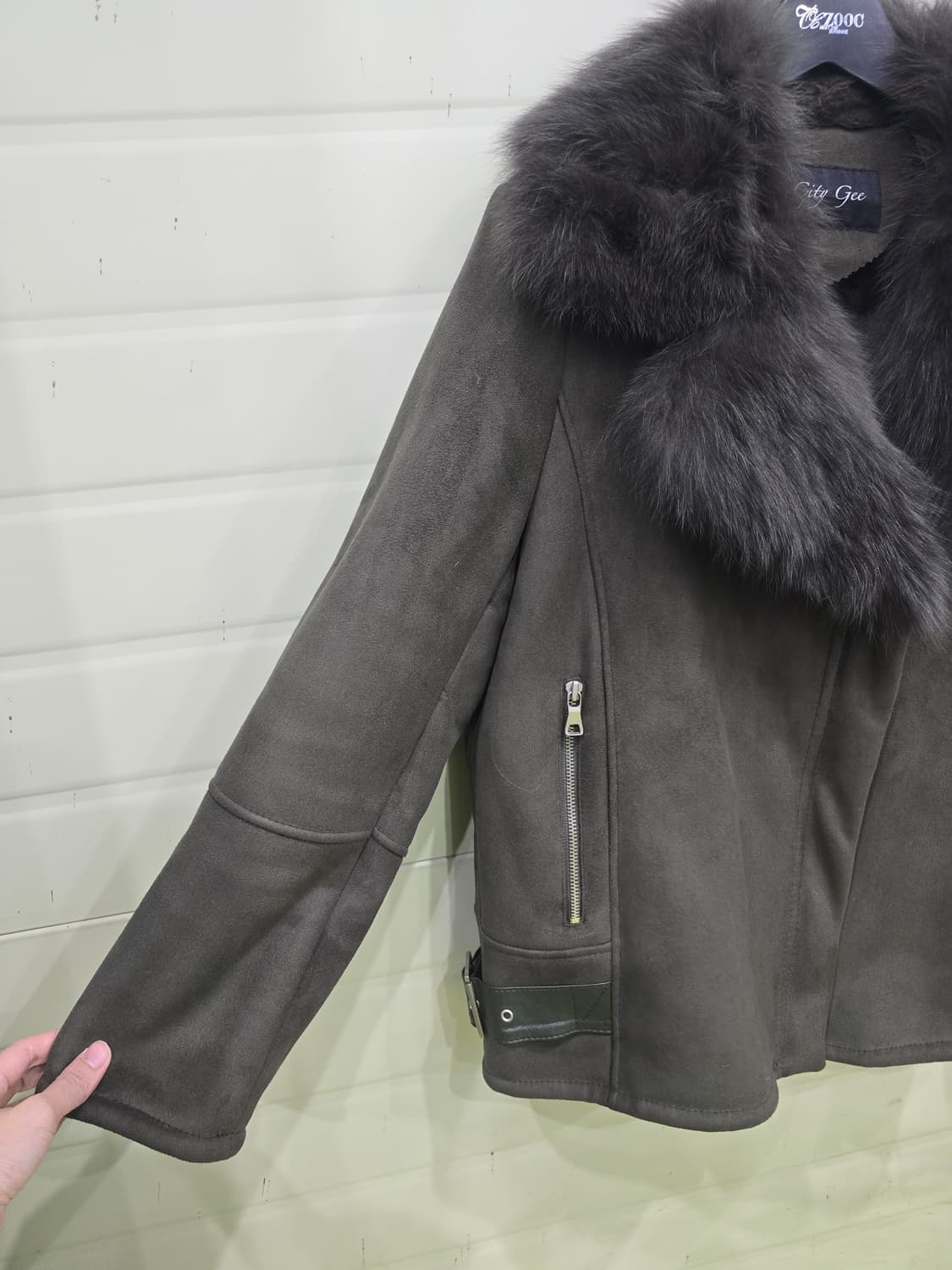 City Gee 폭스 퍼 무스탕 자켓 상품이미지9