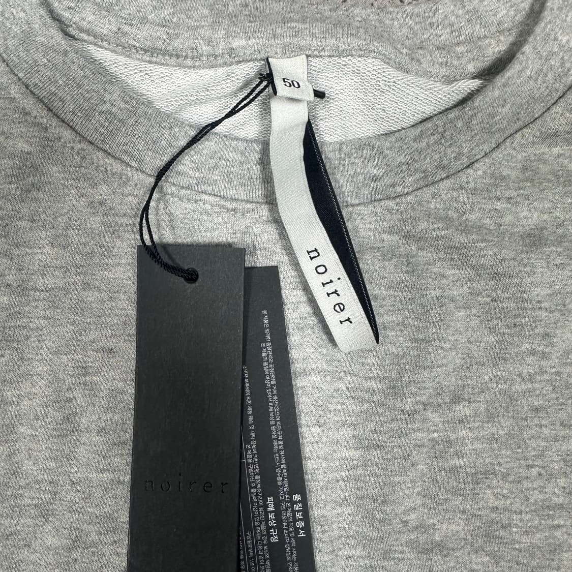 ✨ (새상품) 노이어 멜란지 그레이 롱슬리브  상품이미지3