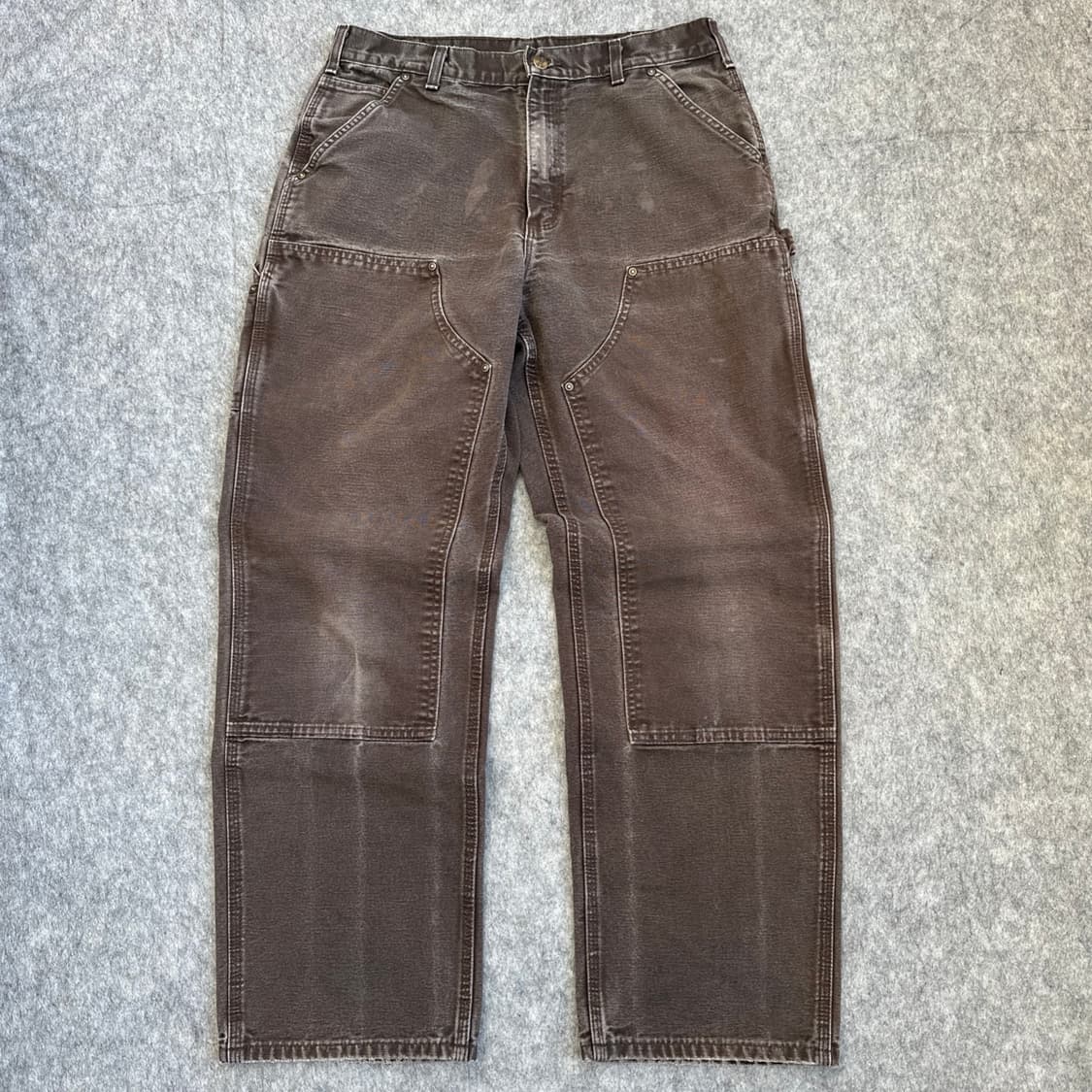 2017 칼하트 B136 DKB 브라운 더블니 카펜더 팬츠 상품이미지1